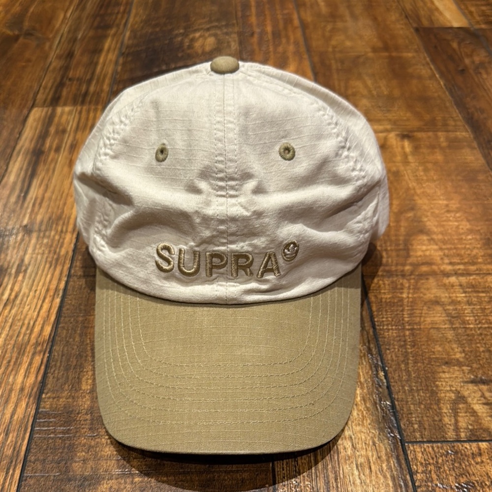 SUPRA Crown Logo Point Color Block Unstructured Ball Cap